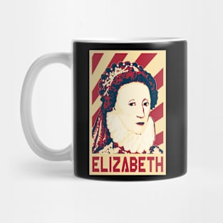 Queen Elizabeth Retro Propaganda Mug